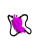 LyBaile Pretty Love Clitoral Massager Butterfly - Клиторальный стимулятор-бабочка, 8.6х6.7 см (фиолетовый)